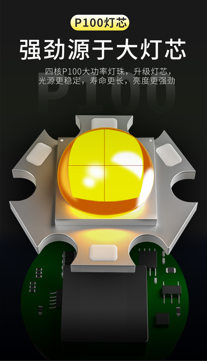 ไฟฉายจับถือ และสะพาย ขนาดใหญ่ Han Guang 2230G New Version