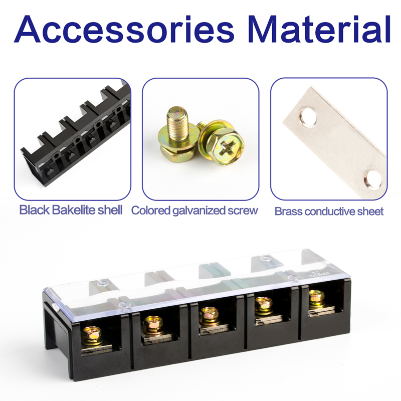 TC-1005 Terminal Block เทอร์มินอลบล็อก 5 ช่อง 600V 100A