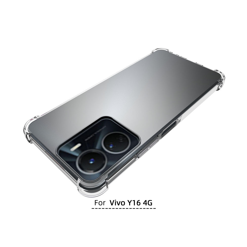 เคส Vivo Y16 4G ใสเสริมขอบและมุมกันกระแทก