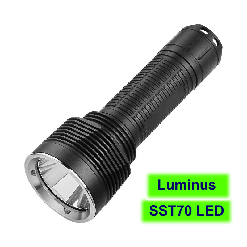 ไฟฉายแรงสูงขนาดกลาง Pioneman U10 Black หลอด SST70 , 4000 LM