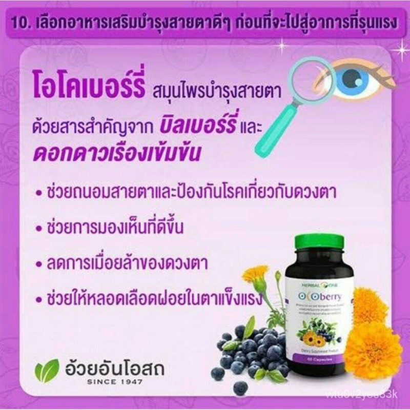 OCOberry โอโคเบอร์รี่ อ้วยอันโอสถ (บำรุงสายตา)