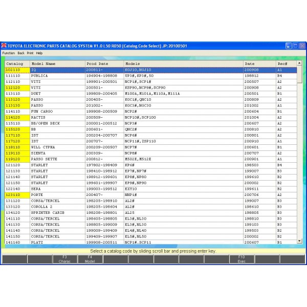CD โปรแกรมรวม EPC TOYOTA / LEXUS PART CATALOG ตั้งแต่ปี 1980-2013