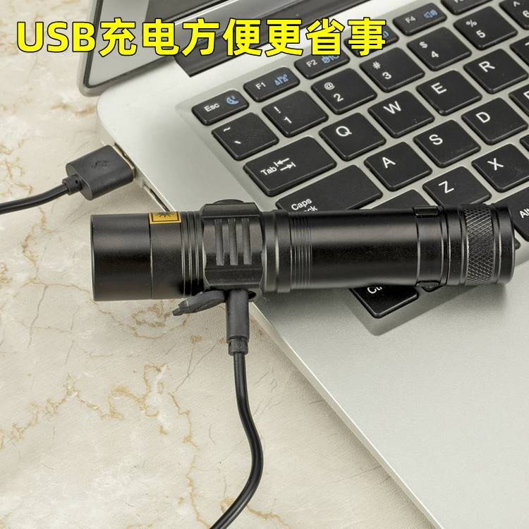ไฟฉายพกพา UV AloneFire SV-38 365 Nm , USB Type - C พร้อมแว่นตากันแสง UV 1 อัน แบตเตอรี่ 2 ก้อน