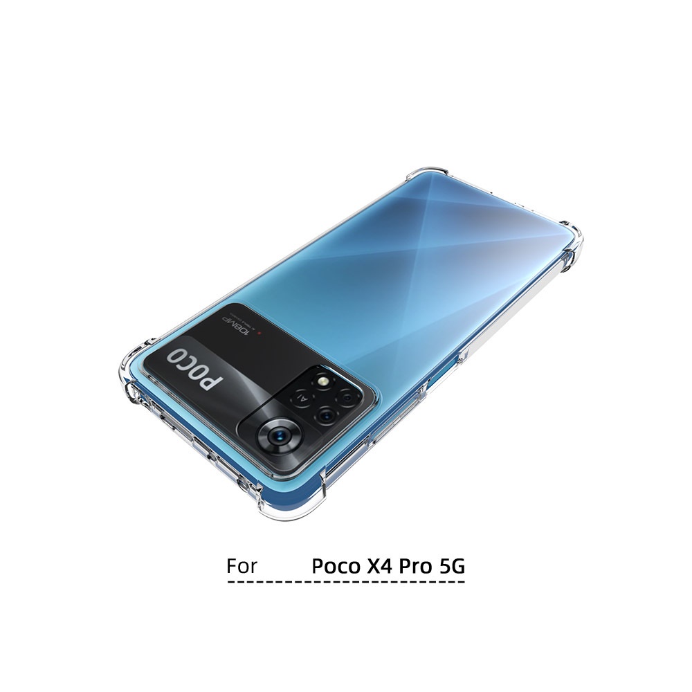 เคส POCO X4 Pro 5G ใสอ่อนเสริมขอบกันกระแทก
