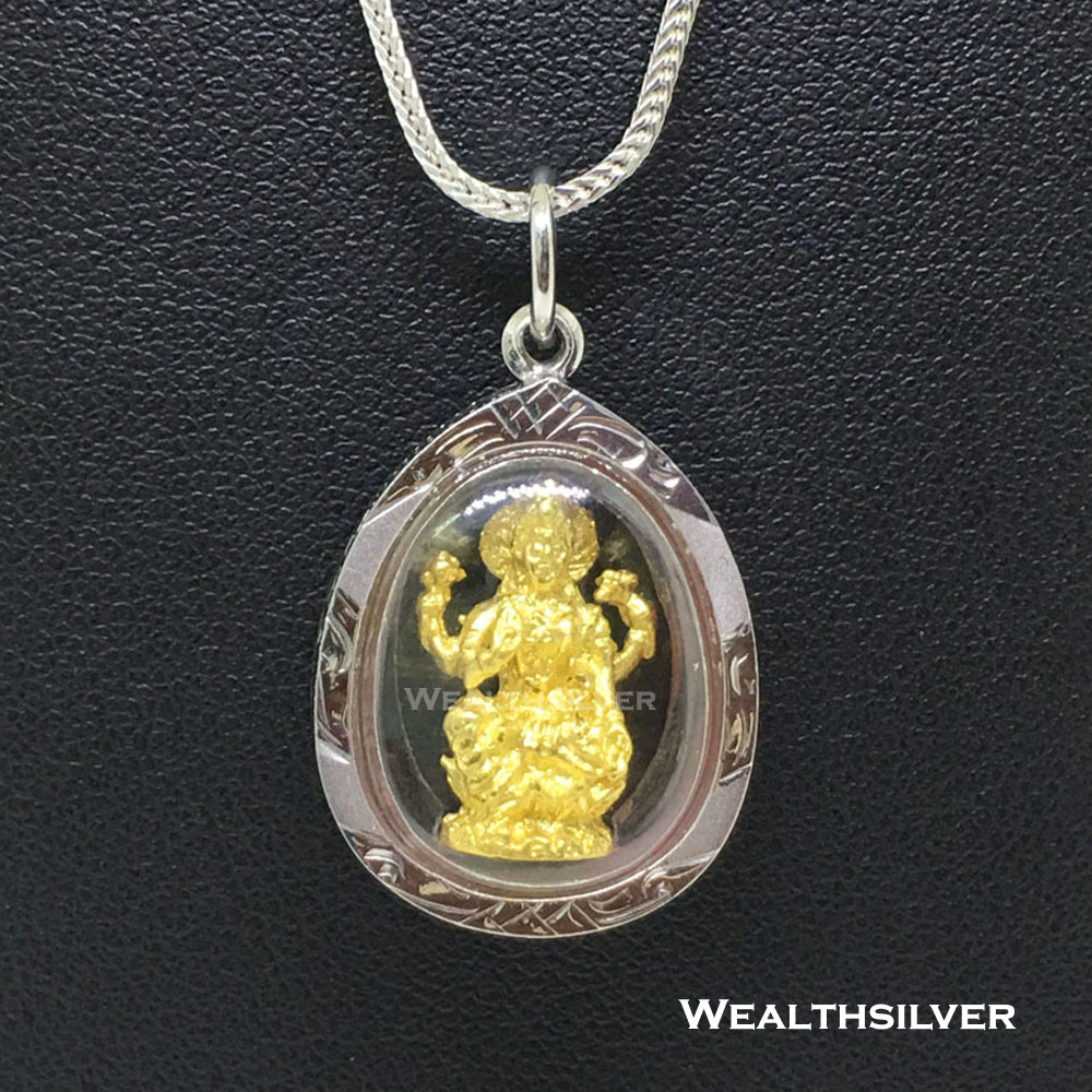 จี้พรีเมี่ยมพระแม่ลักษมี องค์ทอง