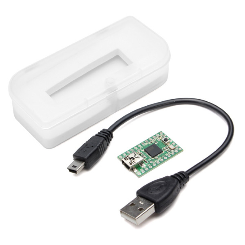 Teensy 2.0 development board for the AVR USB compatible ISP ATMEGA32U4 พร้อมสาย Mini USB และกล่องใส่