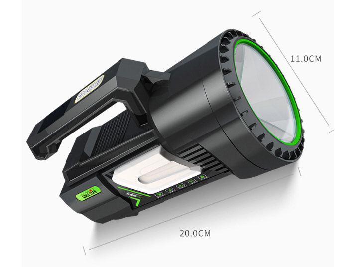 ไฟฉายสะพายแรงสูง แบบส่องไกลรุ่นใหม่ พร้อมโคมสีขาว และแดง ปรับระดับได้ Warsun H9006 หลอด Osram