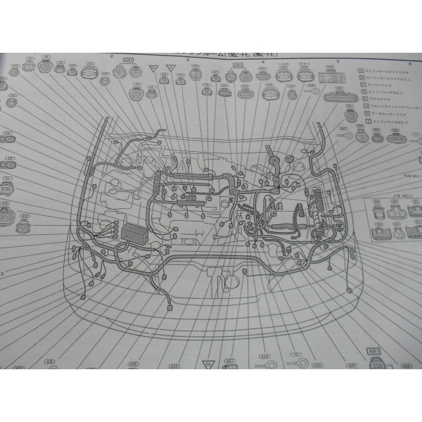 หนังสือ วงจรไฟฟ้า (wiring diagram) รถยนต์ Toyota Windom ปี 98 เครื่องยนต์ 1MZ-FE, 2MZ-FE
