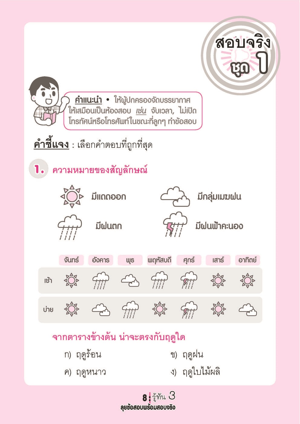 รู้ทัน 3 สอบเข้า ป.1 สาธิต ฉบับลุยข้อสอบพร้อมสอบจริง