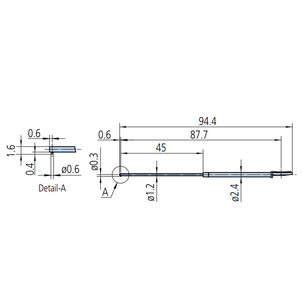 MITUTOYO สไตลัสสำหรับรูเล็กแบบมีร่อง สำหรับเครื่องวัดความเรียบ SJ-410 - Stylus for small slotted hole for Surftest SJ-410 Series