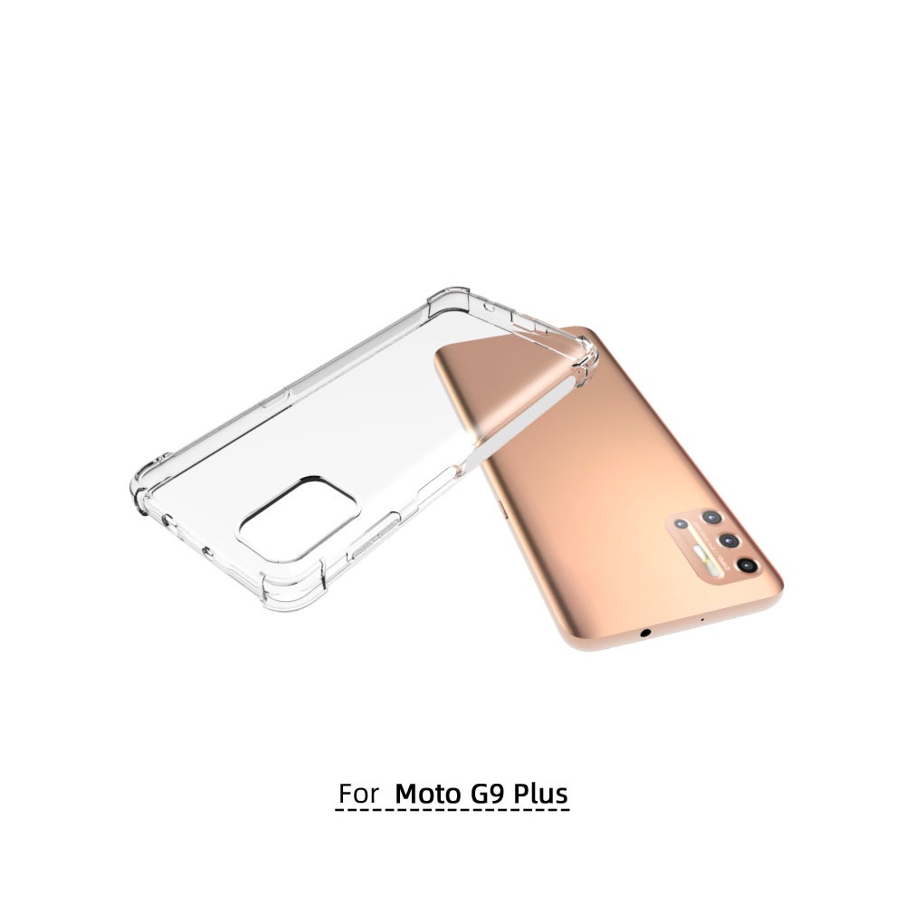 เคส Motorola Moto G9 Plus แบบ TPU ใสเสริมขอบและมุมกันกระแทกหนา 1.5 mm.