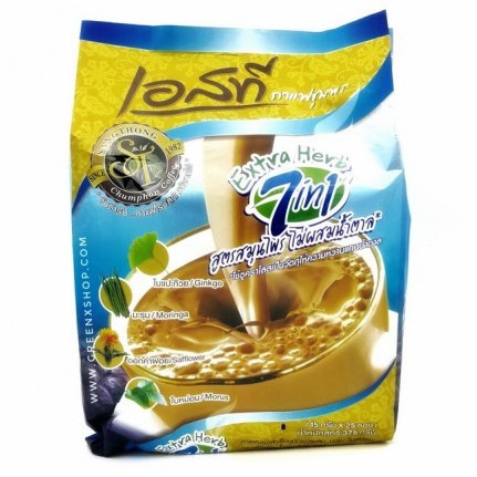 เอสที กาแฟชุมพร สูตรสมุนไพร 7in1 ไม่มีน้ำตาล 25ซอง