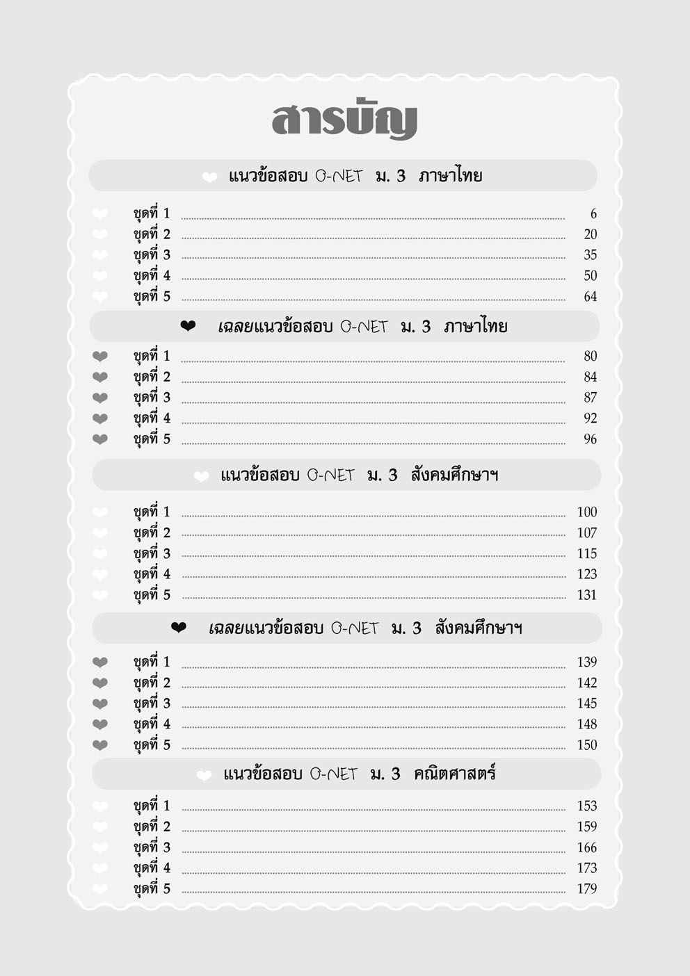 แนวข้อสอบ O-Net ม.3 (ครบ 5 วิชา)