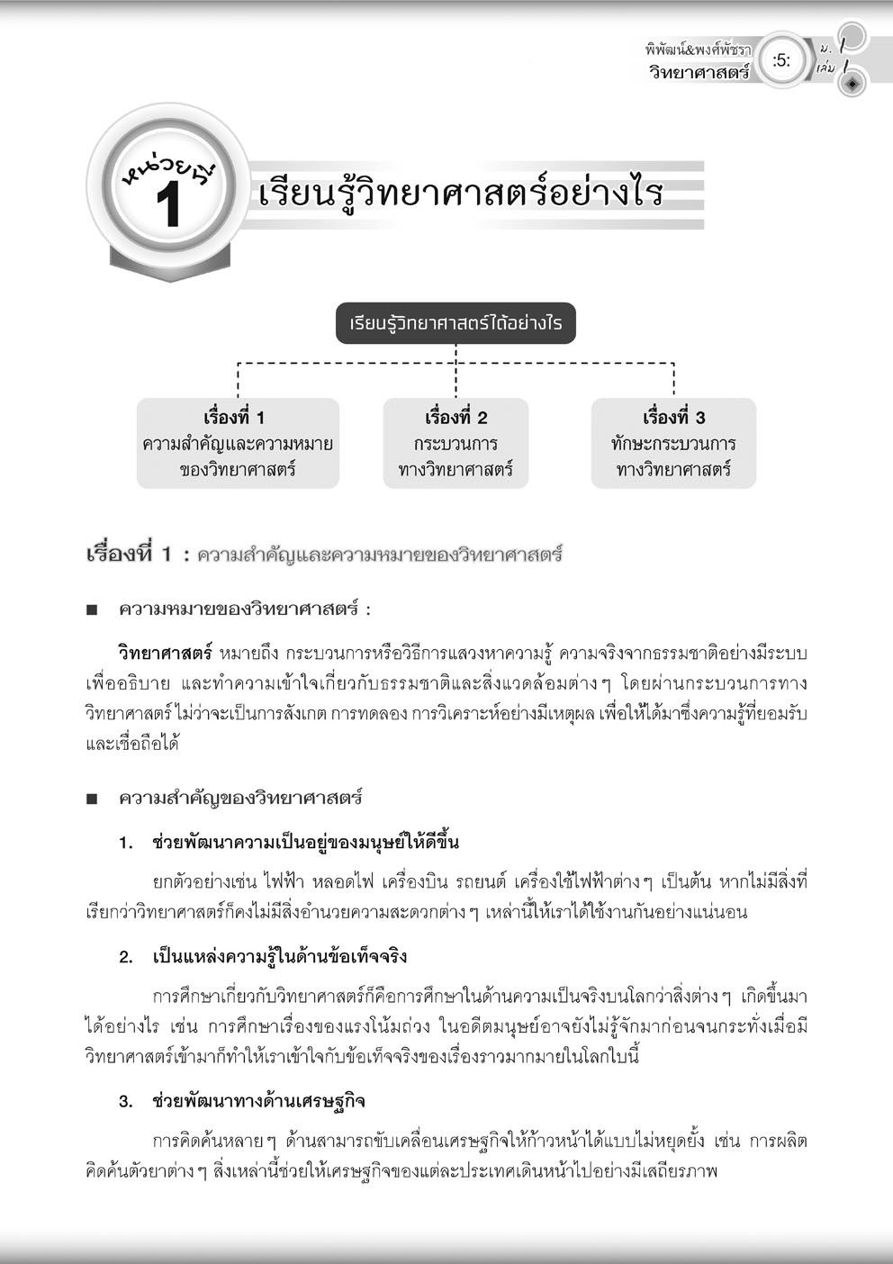 วิทย์คิดกล้วยๆ วิทยาศาสตร์ ม.1 เล่ม 1 ปรับปรุง เพิ่มข้อสอบยากพิเศษ สสวท. โดย พ.ศ.พัฒนา