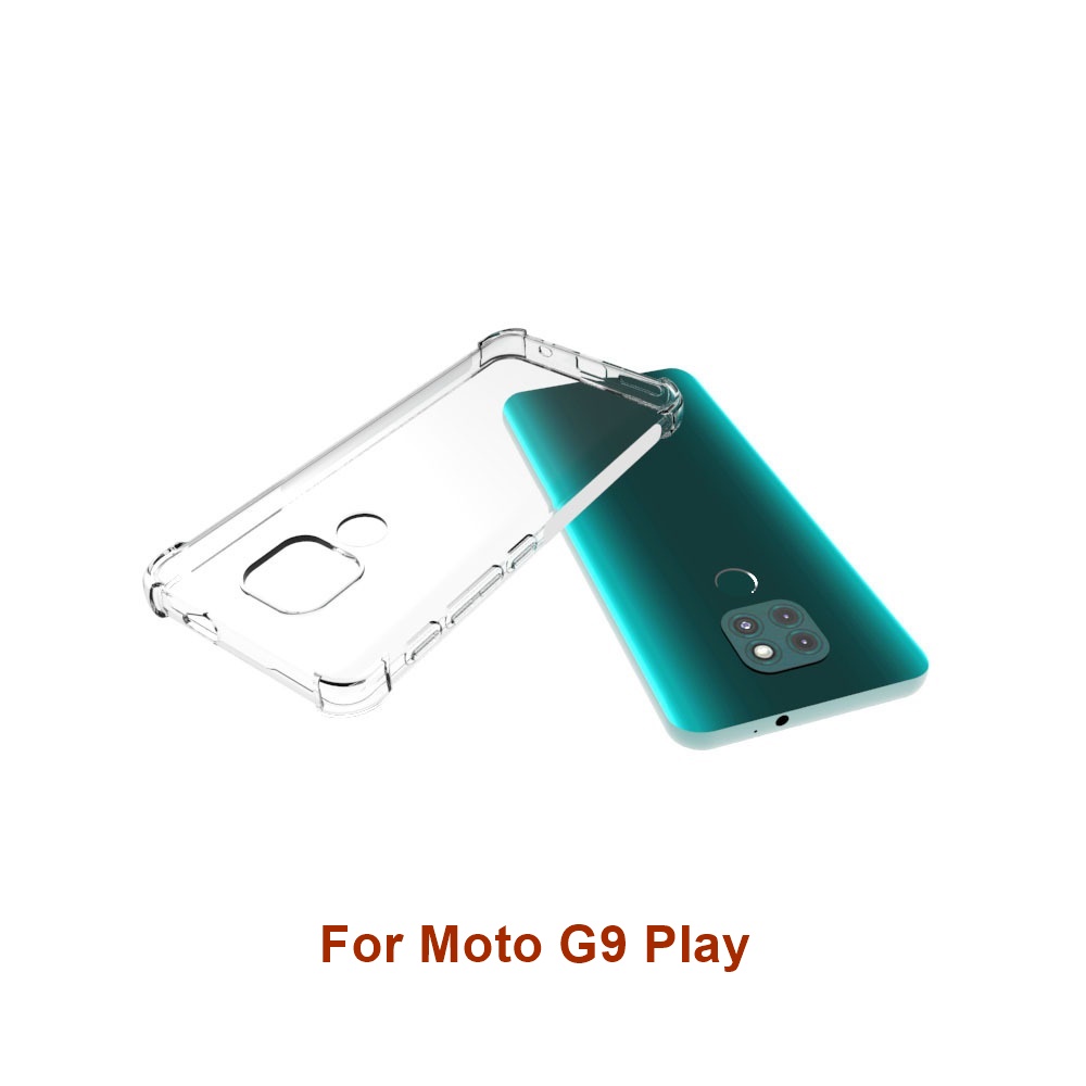 เคส Motorola Moto G9 Play แบบ TPU ใสเสริมขอบและมุมกันกระแทกหนา 1.5 mm.