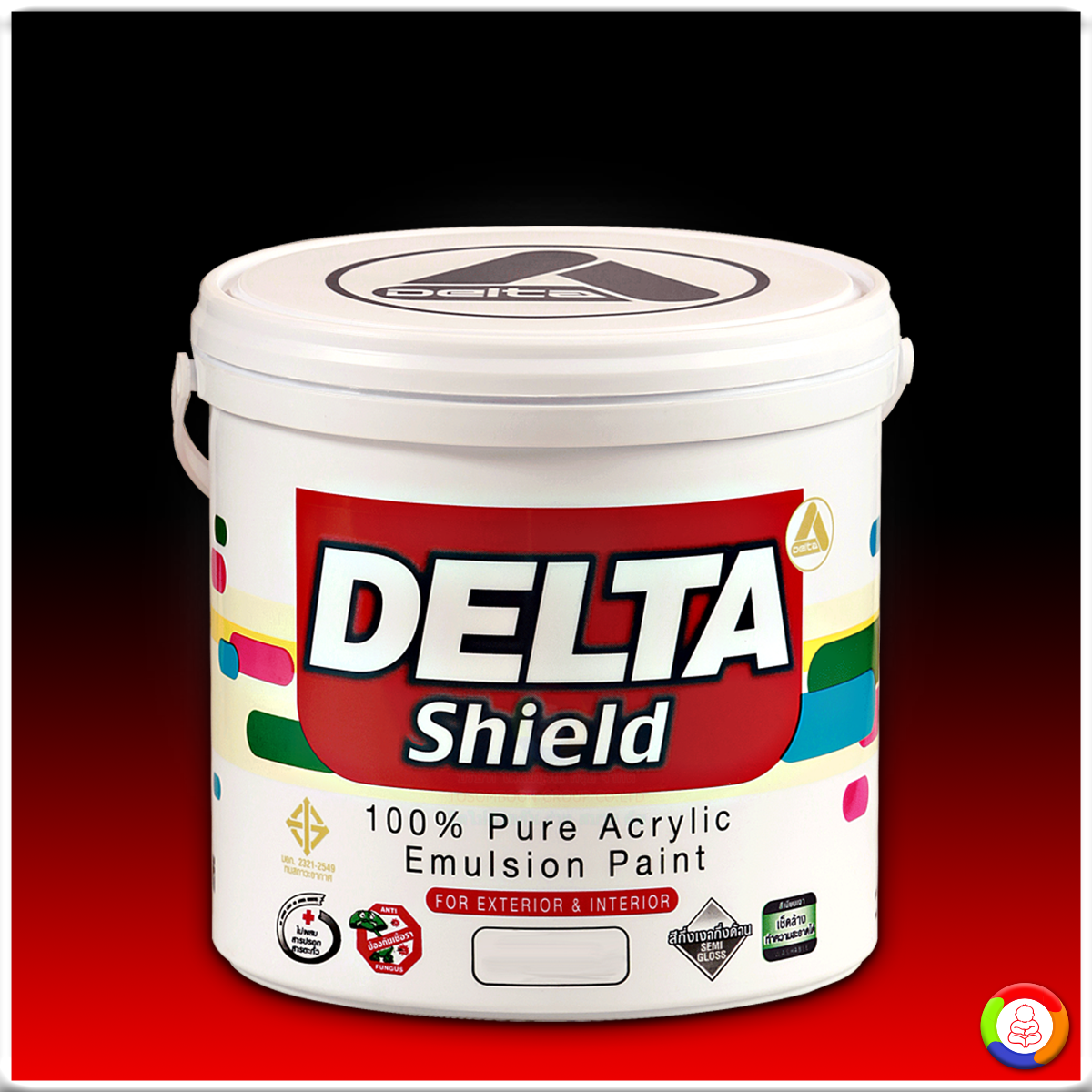 DELTA SHIELD สีน้ำอะครีลิค กึ่งเงา เดลต้า ชิลด์