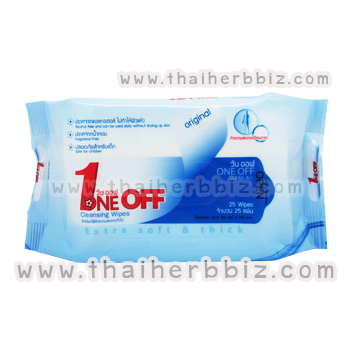 ผ้าเปียกวันออฟ ONE OFF Cleansing Wipes