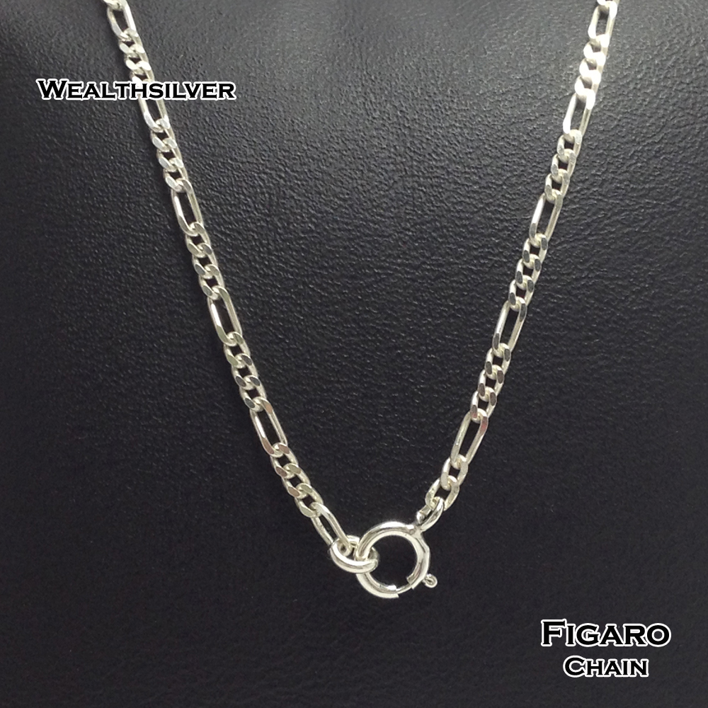 สร้อยเงินลาย Figaro 16"