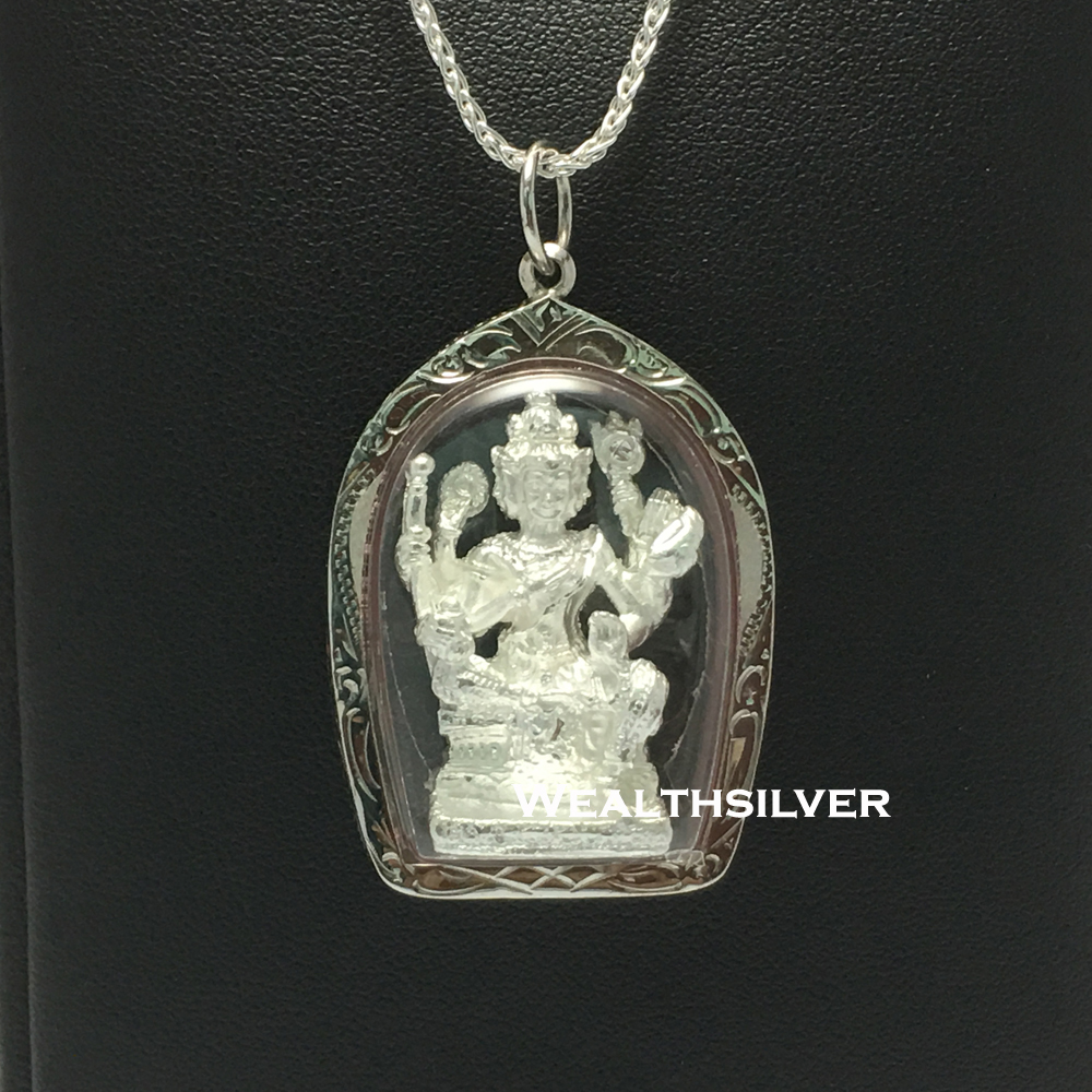 จี้พรีเมี่ยมพระพรหม องค์เงิน XL