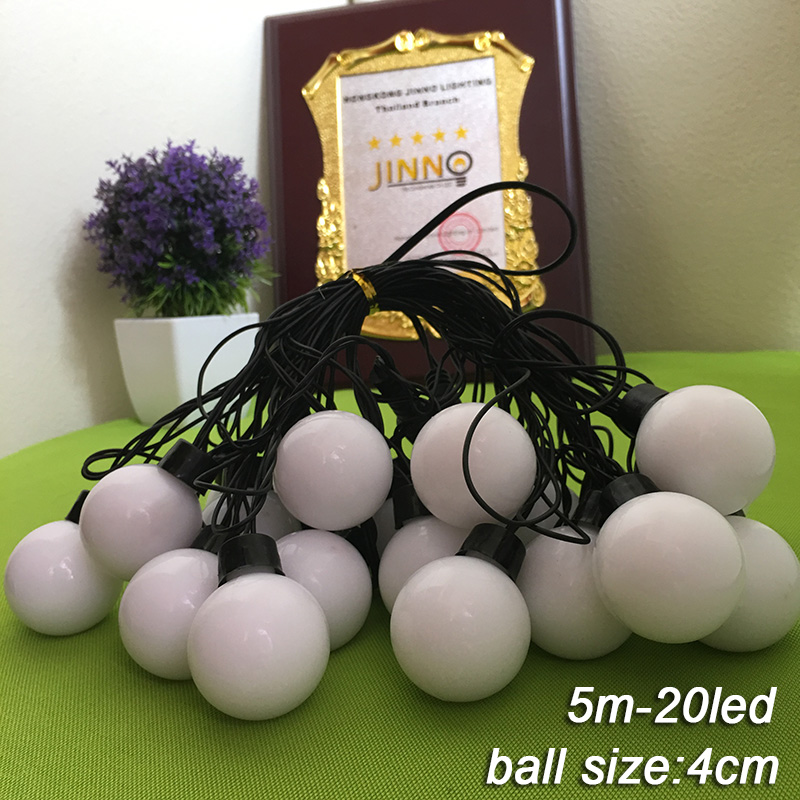 ส่งฟรี ไฟเชอรี่led ไฟปิงปองled 20 ลูก : ขนาด 5 ซม - สีแดง /Ping pong ball led 20 leds : 5 cm. size - Red