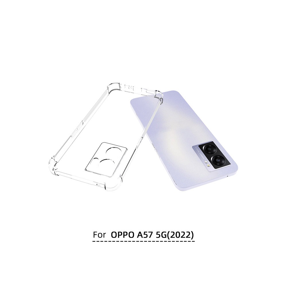 เคส OPPO A57 5G (2022) แบบ TPU ใสเสริมขอบและมุมกันกระแทก