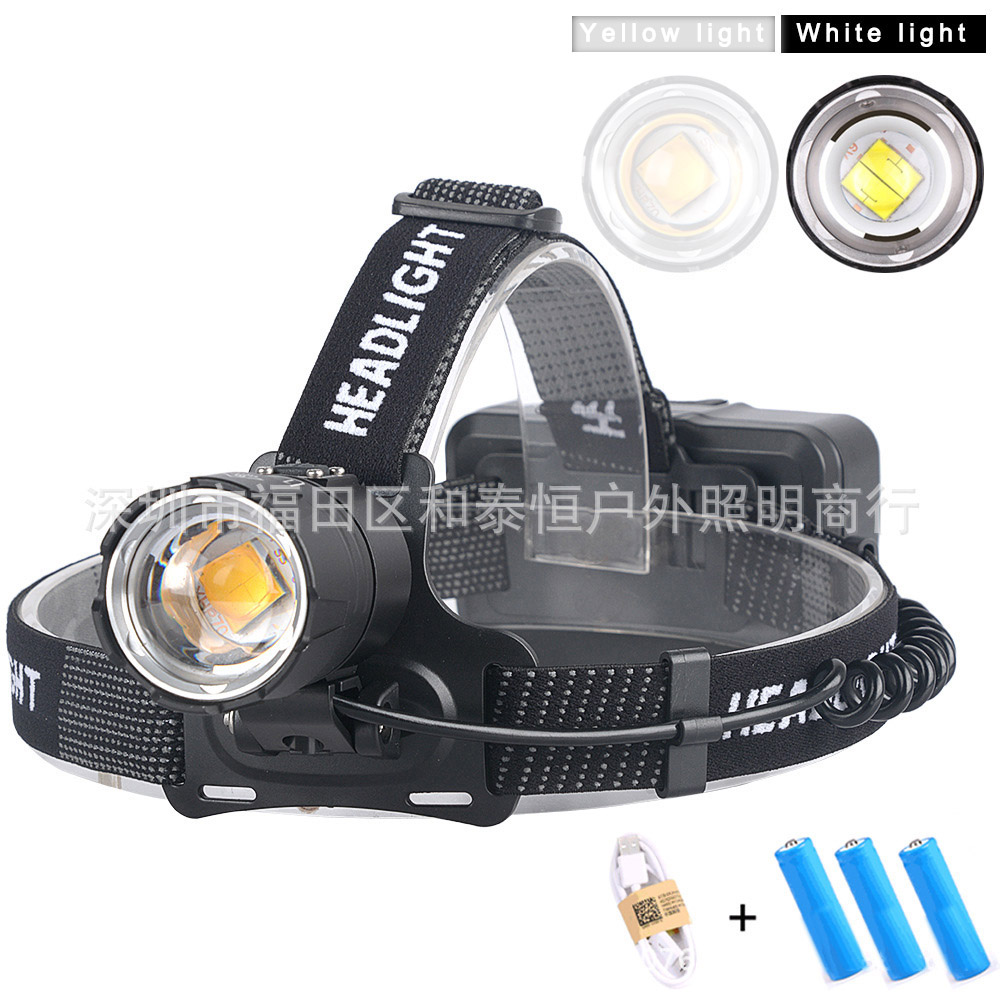 ไฟฉายคาดศีรษะแรงสูง แบบ 1 หลอดปรับขยายได้ LED XHP70.2 , JamieFire T130 แสงขาว ชุดแบตเตอรี่ธรรมดา