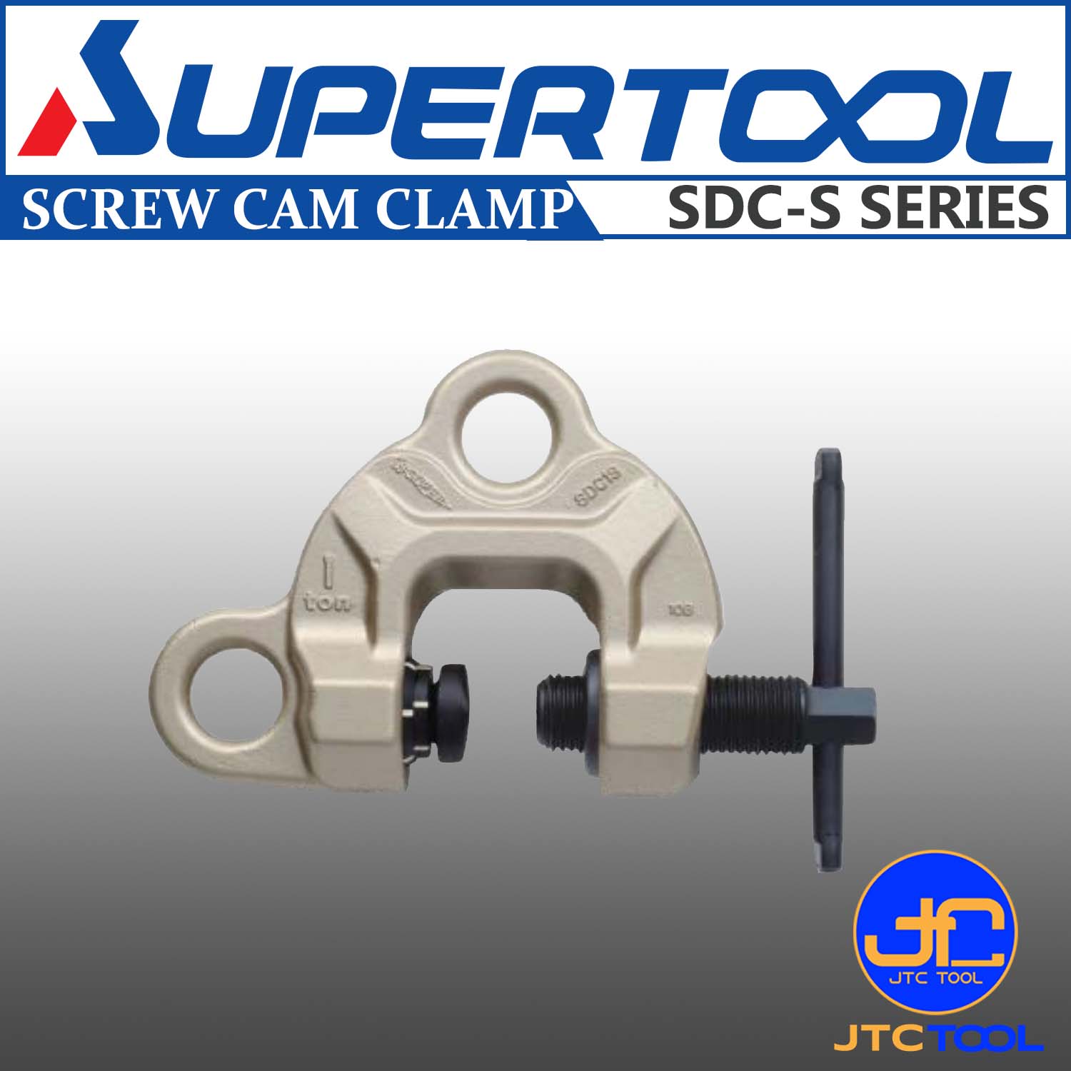 แคล้มยกเหล็ก - Screw Cam Clamp (Double Eye Twist Cam Type) SDC-S Series [Brand: Supertool]