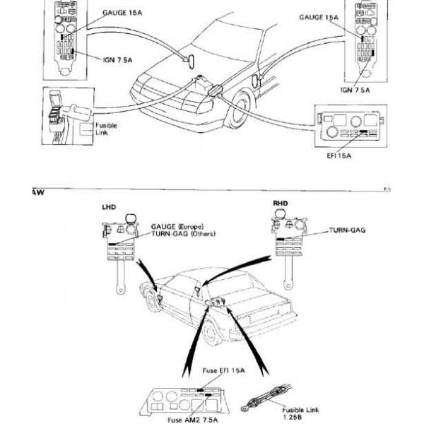 CD คู่มือซ่อม WIRING DIAGRAM TOYOTA AE 86 , 4A-F, 4A-GE