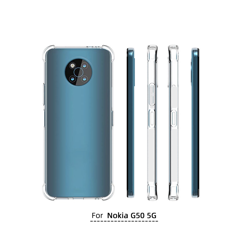 เคส Nokia G50 ใสอ่อนเสริมขอบกันกระแทก