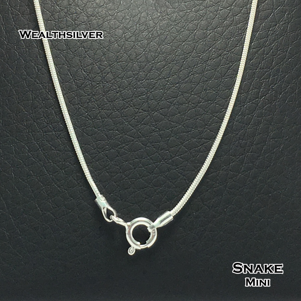 สร้อยเงินลาย Snake Mini 16"