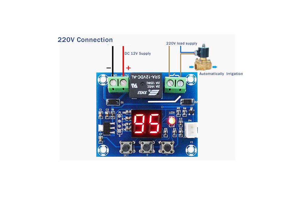 XH-M214 Soil Moisture Controller Plant Watering System โมดูลรดน้ำต้นไม้อัตโนมัติ