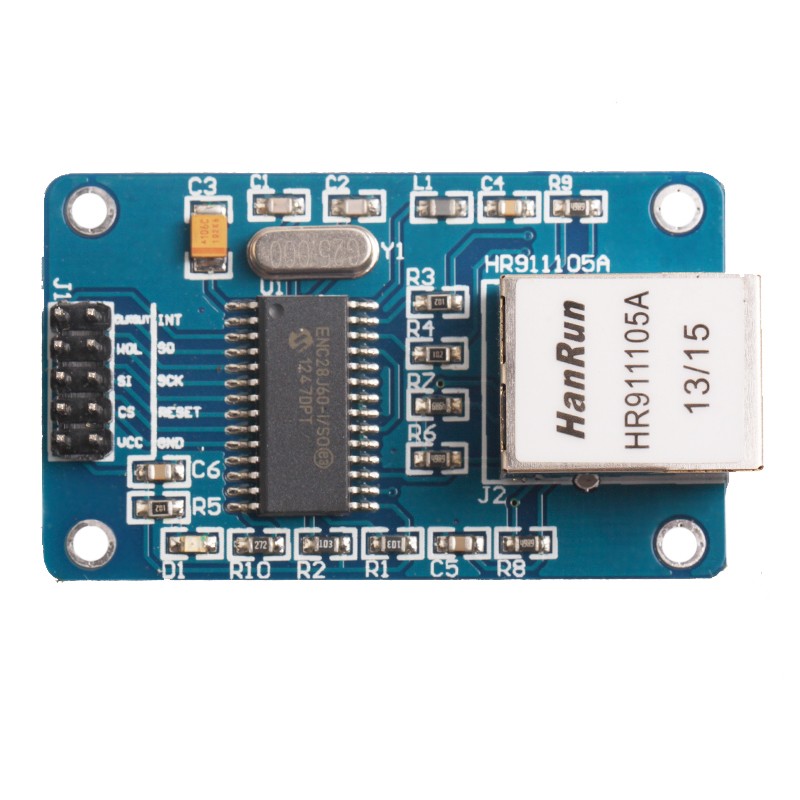 ENC28J60 SPI Ethernet Network Module โมดูลต่ออินเตอร์เน็ตหรือ Lan สำหรับ Arduino