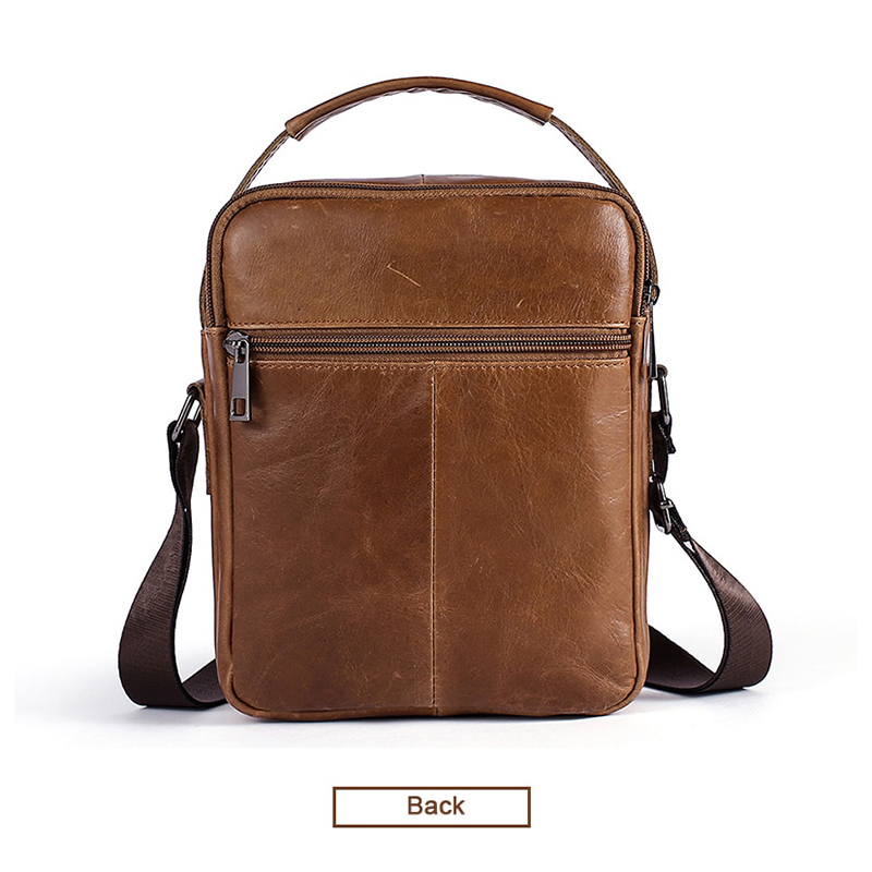 กระเป๋าสะพายไหล่ใบเล็กหนังแท้ รุ่น JQ8211 (Brown)