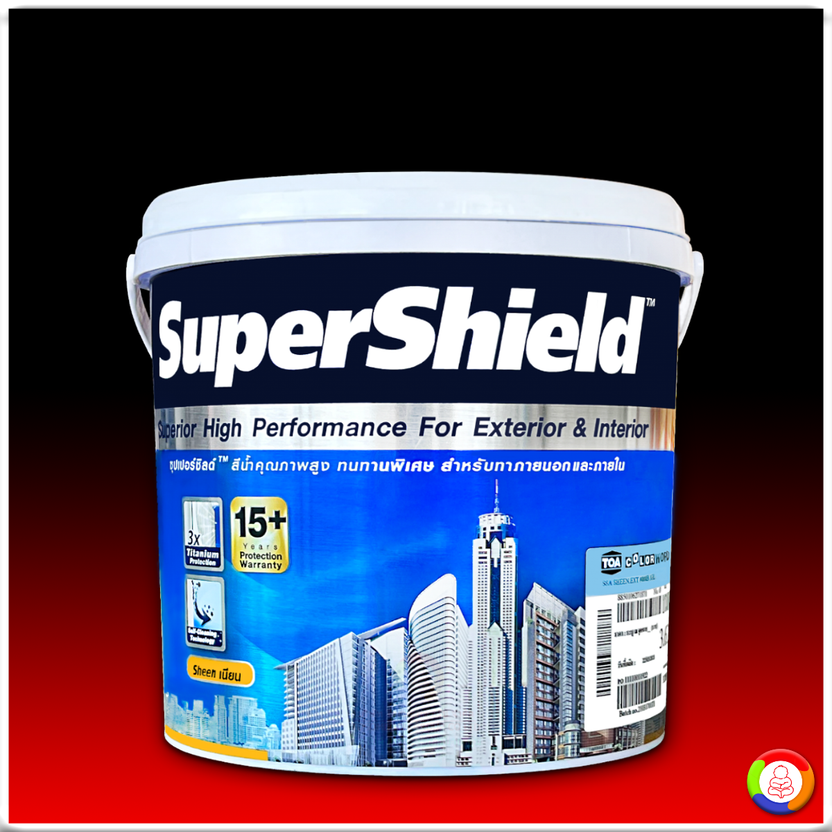 SuperShield Titanium Sheen ซุปเปอร์ชิลด์ สีน้ำอะคริลิก ชนิดเนียน