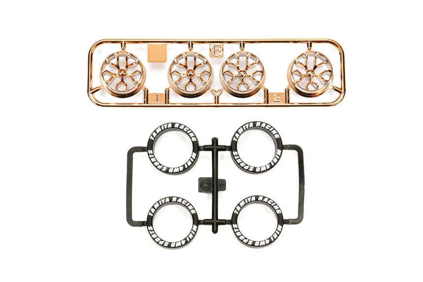 95530 Low-Profile Tire & Copper Plated Wheel Set (Y Spoke)
