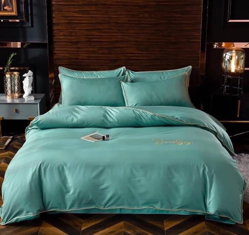 ชุดนวม ครบเซ็ท เนื้อผ้าCotton ซาติน ทอ400 เส้นด้าย สีพื้น นุ่มนิ่มมาก 👍สินค้าคุณภาพ👍