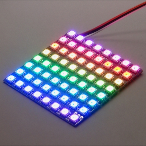 NeoPixels RGB แถบไฟ LED แบบตาราง Matrix สำหรับ Arduino