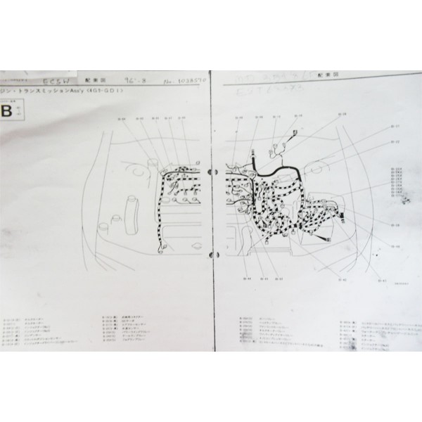 หนังสือ WIRING DIAGRAM MITSUBISHI GALANT 4G93 GDI '96 (JP)