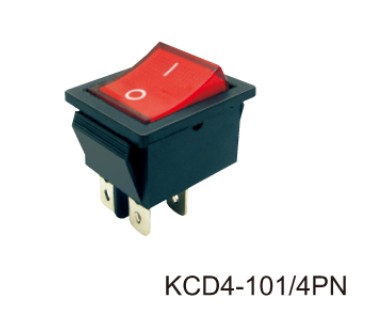 สวิทช์กระดก Rocker Switch KCD4-201/4P