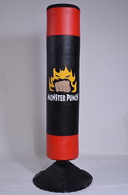 กระสอบทรายชกมวย Monster Punch ชกมวย ขนาดกลาง สีแดง-ดำ ราคาโปรโมชั่น