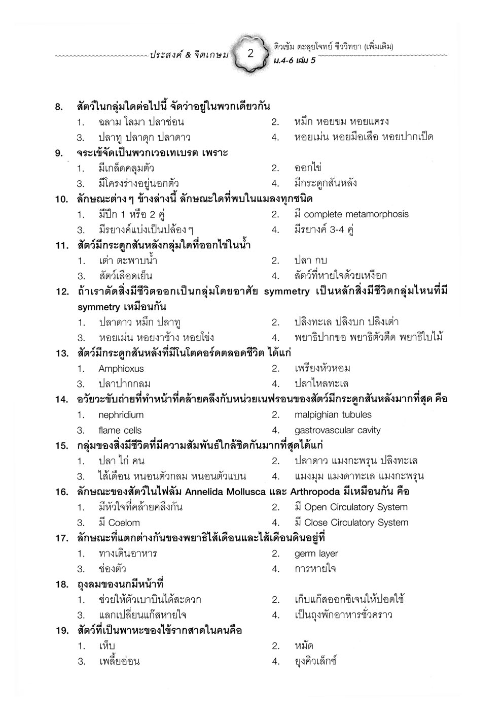 ติวเข้มตะลุยโจทย์ ชีววิทยา ม. 4-6 เล่ม 5 (หลักสูตร 2551) โดย พ.ศ.พัฒนา