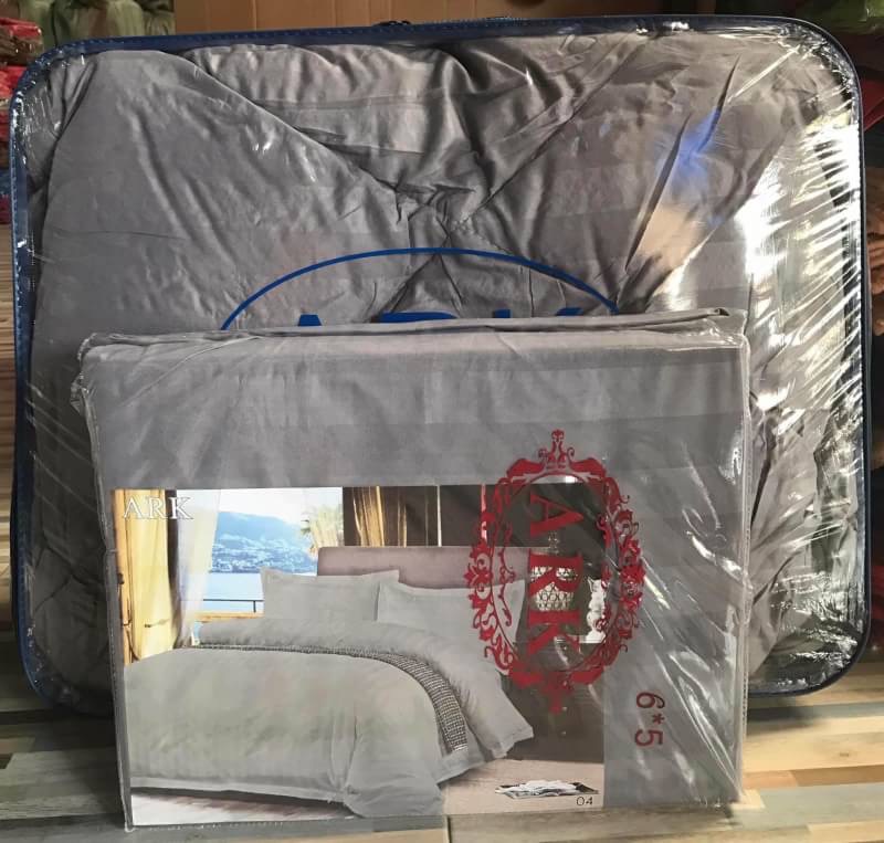 ชุดผ้าปูลายริ้ว เกรดพรีเมี่ยม 4ดาว 6ฟุต ผ้าห่ม 8ฟุต