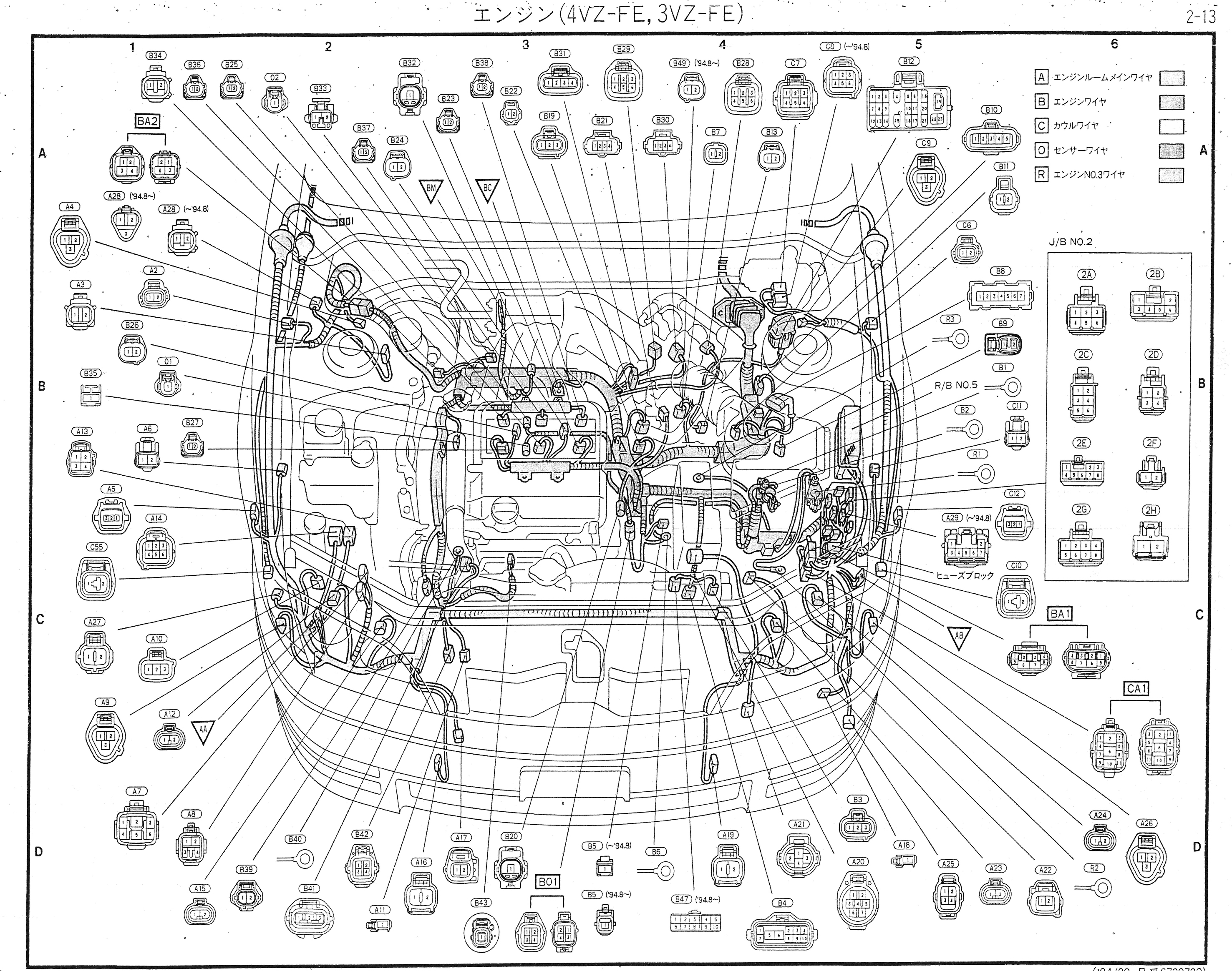 หนังสือ วงจรไฟฟ้า Wiring Diagram TOYOTA WINDOM (1991.9~) 1994.8