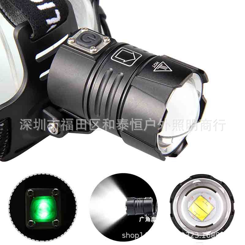 ไฟฉายคาดศีรษะแรงสูง แบบ 1 หลอดปรับขยายได้ LED XHP70.2 , JamieFire T130 แสงสีเหลือง ชุดแบตเตอรี่เกรดคุณภาพดี