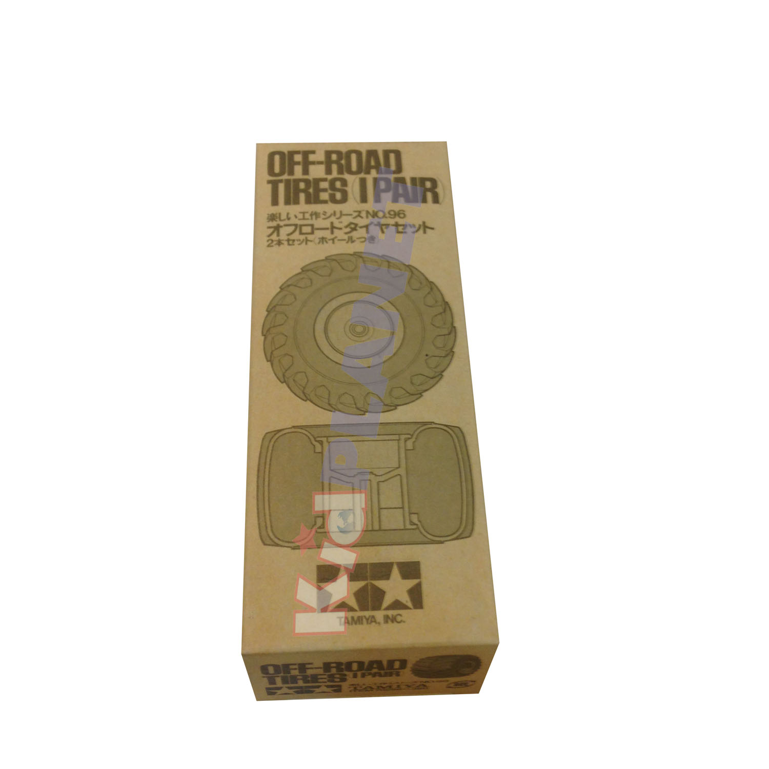 70096 TAMIYA ยางออฟโรด แบบนิ่ม 1 คู่ พร้อมเพลา