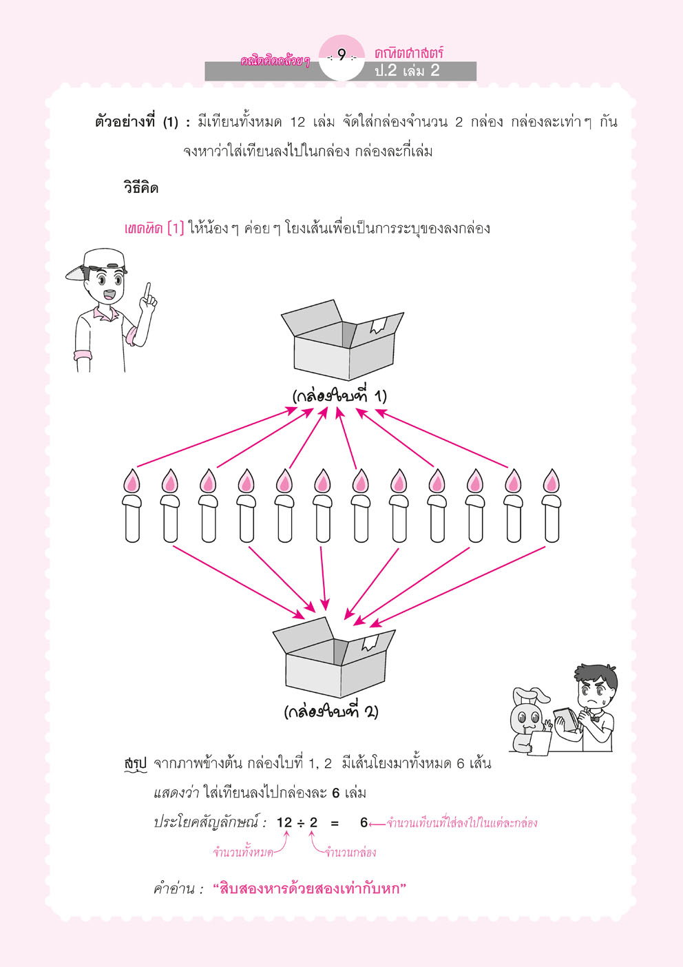 คณิตคิดกล้วยๆ คณิตศาสตร์ ป.2 เล่ม 2 (หลักสูตรใหม่) โดย พ.ศ.พัฒนา