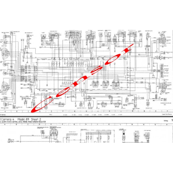CD คู่มือซ่อม WIRING DIAGRAM PORSCHE 964 CARERA