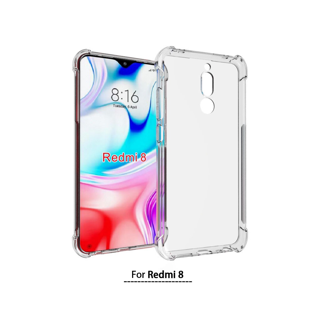 เคส Xiaomi Redmi 8 ใสเสริมขอบและมุมกันกระแทก