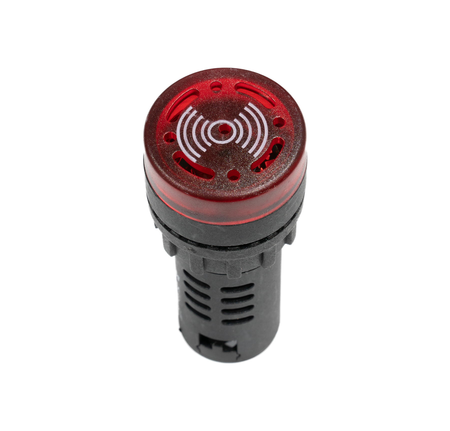ออด สัญญาณเตือน พร้อมไฟ LED สำหรับตู้คอนโทรล AD16-22SM Buzzer LED Pilot Lamp 22mm DC 24V