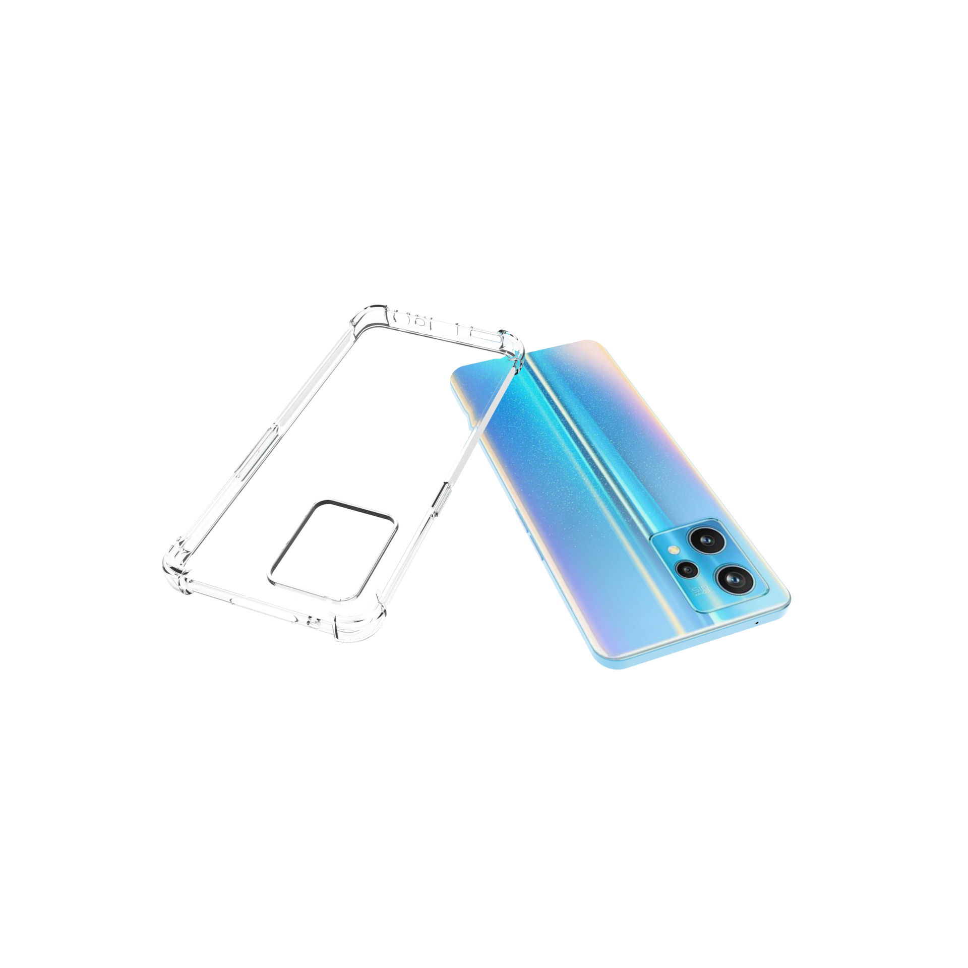 เคส realme 9 Pro Plus แบบ TPU ใสเสริมขอบและมุมกันกระแทก